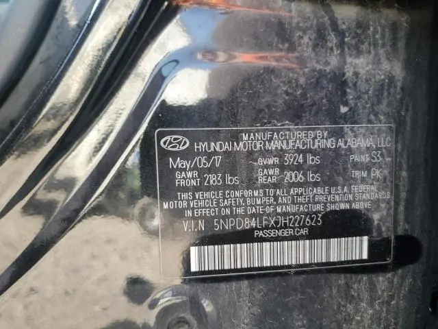 2018 HYUNDAI ELANTRA SEL  