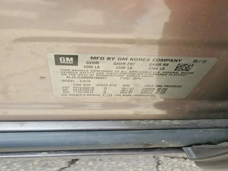 2013 BUICK ENCORE   