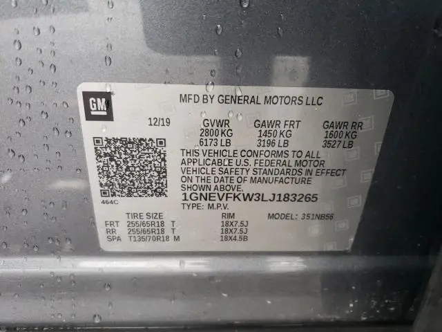 2020 CHEVROLET TRAVERSE LS  