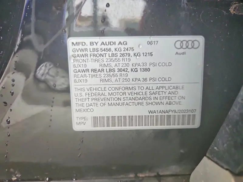 2018 AUDI Q5 PREMIUM  