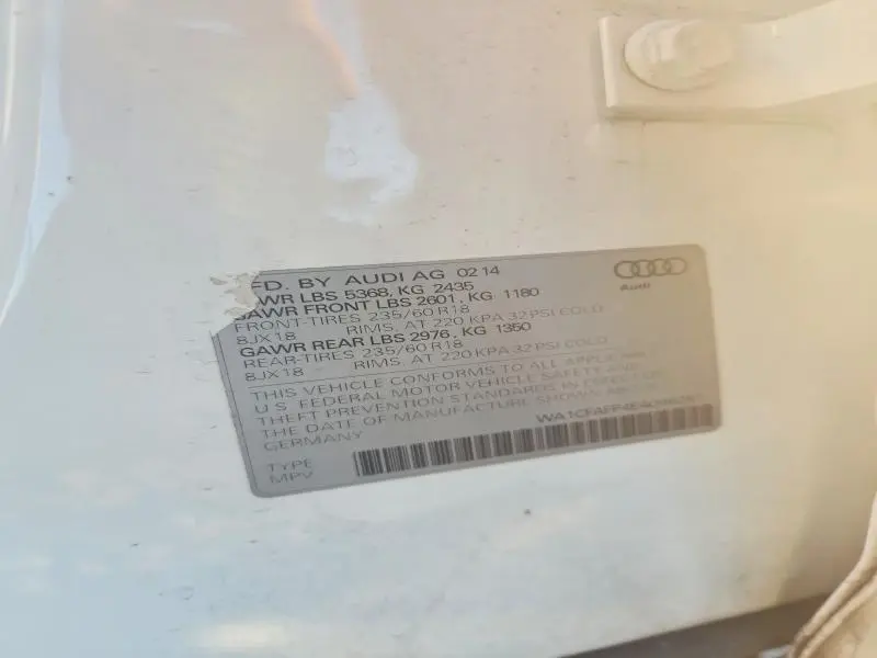 2014 AUDI Q5 PREMIUM  