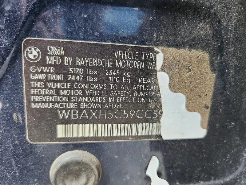 2012 BMW 528 XI  