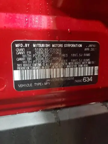 2022 MITSUBISHI OUTLANDER ES  