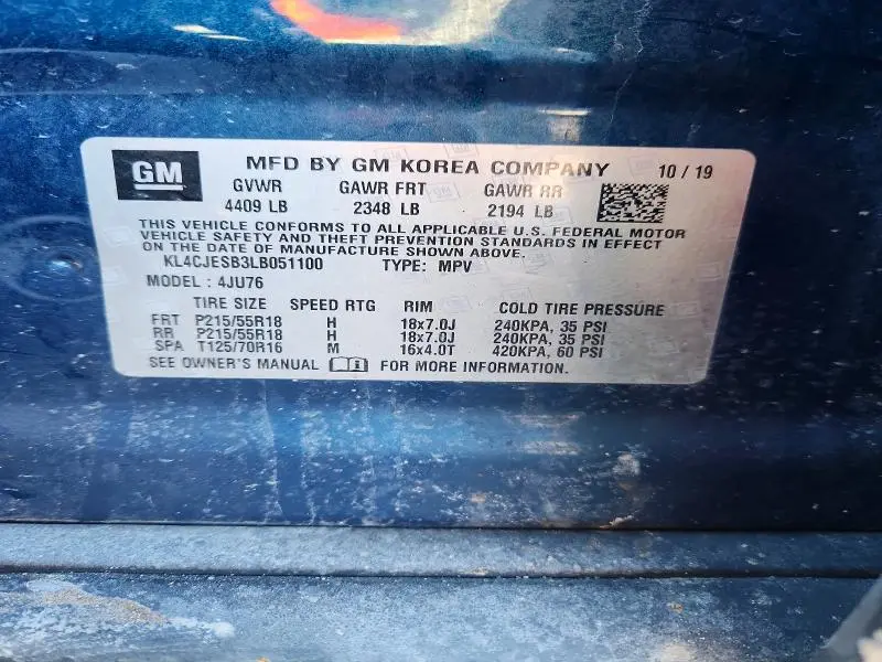 2020 BUICK ENCORE PREFERRED  