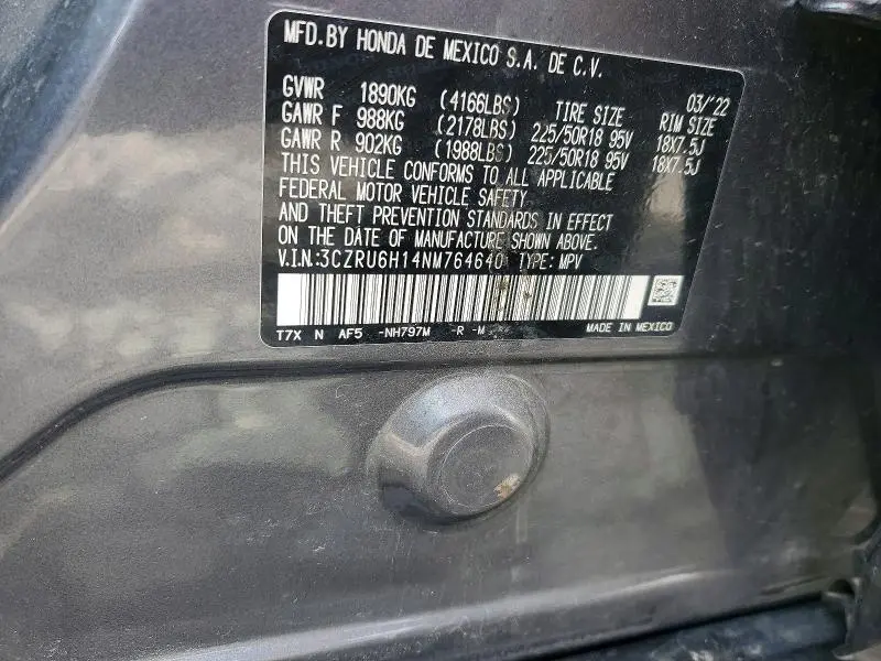 2022 HONDA HR-V SPORT  