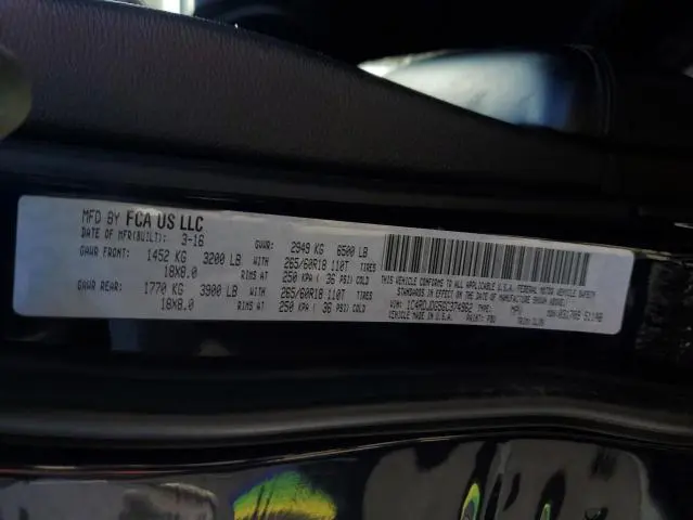 2016 DODGE DURANGO LIMITED  