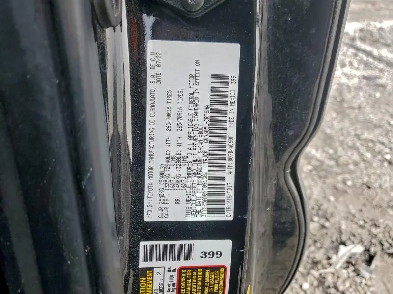 2022 TOYOTA TACOMA ACCESS CAB  