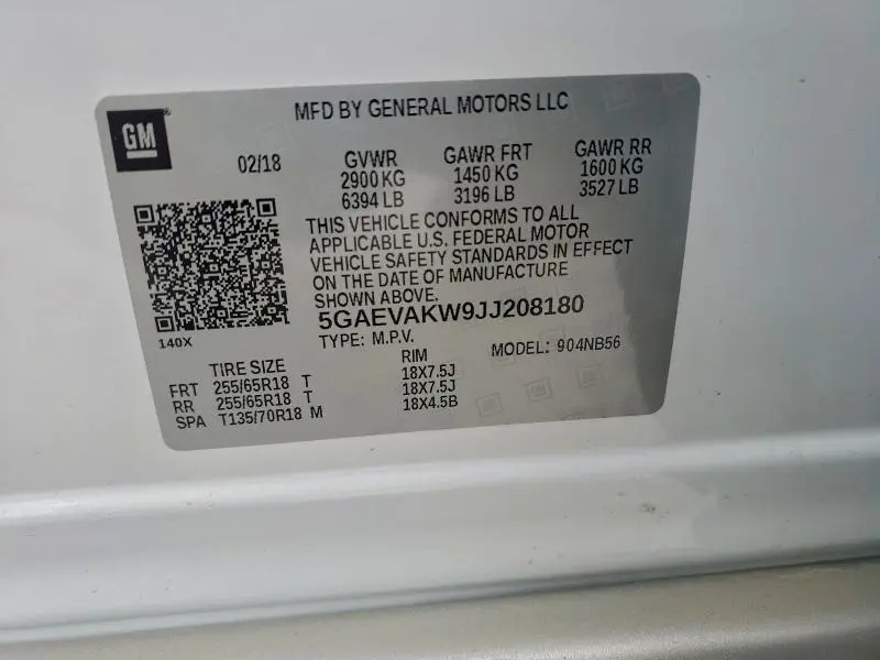 2018 BUICK ENCLAVE ESSENCE  