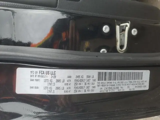 2020 JEEP CHEROKEE TRAILHAWK  