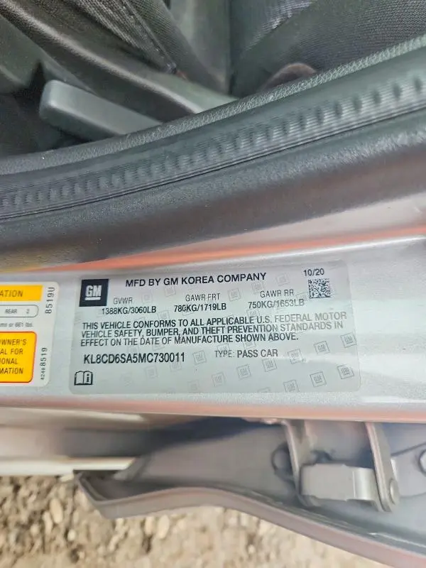 2021 CHEVROLET SPARK 1LT  