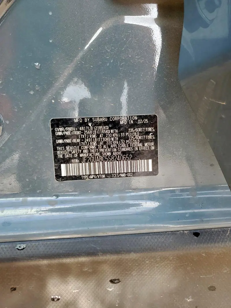 2025 SUBARU CROSSTREK