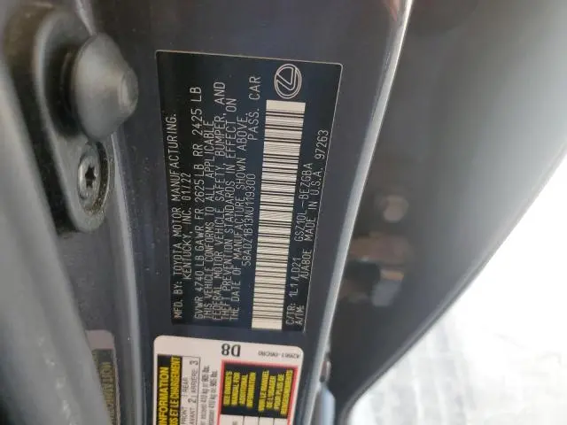 2022 LEXUS ES 350 BASE  