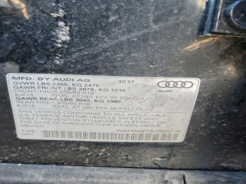 2018 AUDI Q5 PREMIUM  