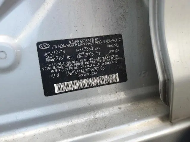 2014 HYUNDAI ELANTRA SE  