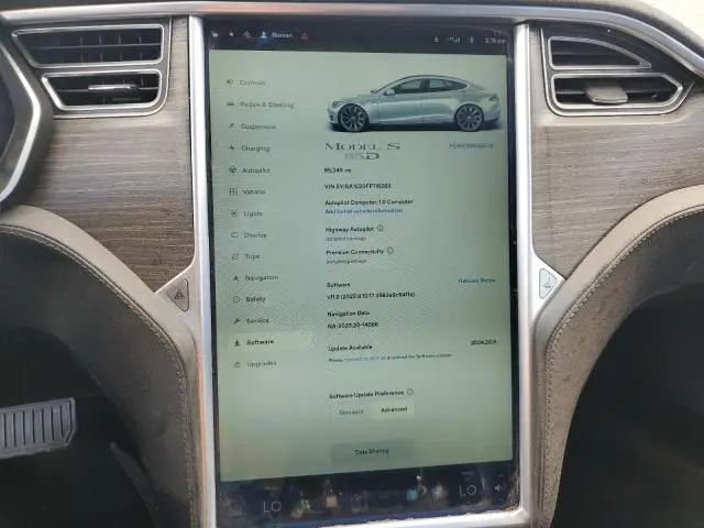 2015 TESLA MODEL S   
