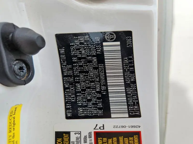 2017 TOYOTA CAMRY XLE  
