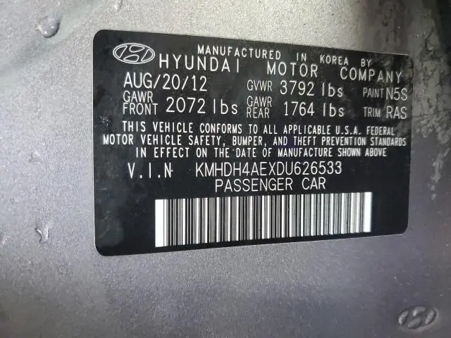 2013 HYUNDAI ELANTRA GLS  