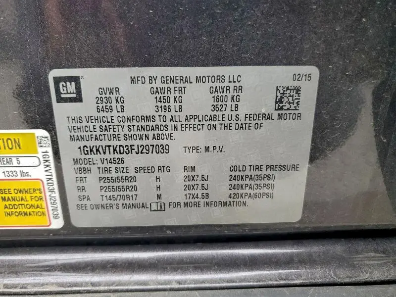 2015 GMC ACADIA DENALI  