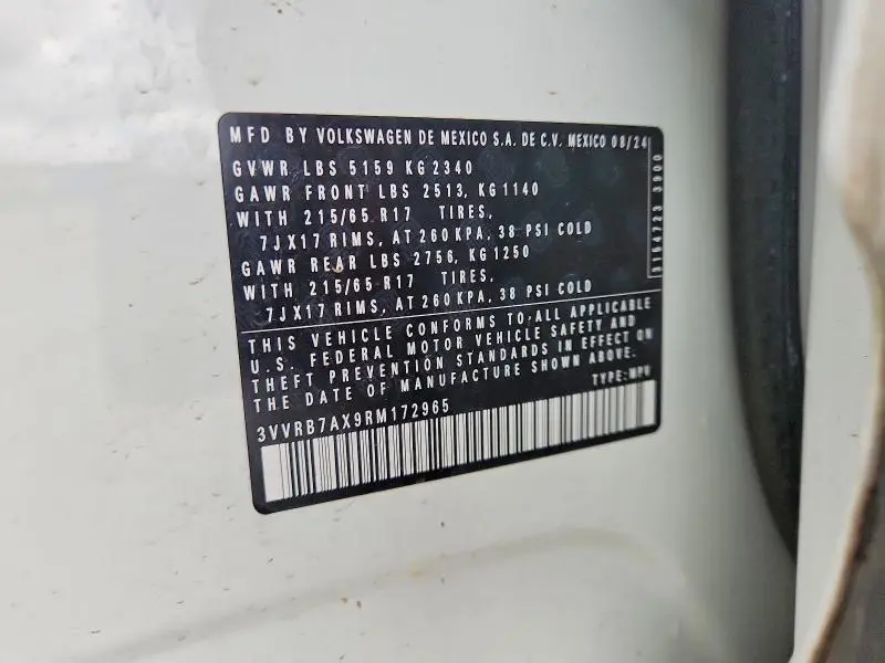 2024 VOLKSWAGEN TIGUAN S  