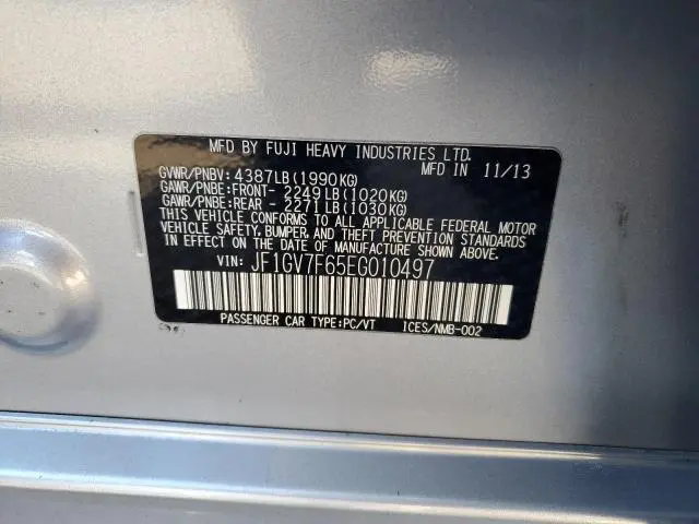 2014 SUBARU IMPREZA WRX  