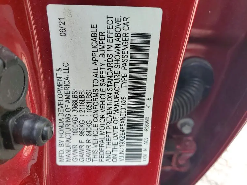 2022 HONDA INSIGHT EX  