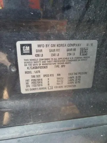 2015 CHEVROLET TRAX LS  