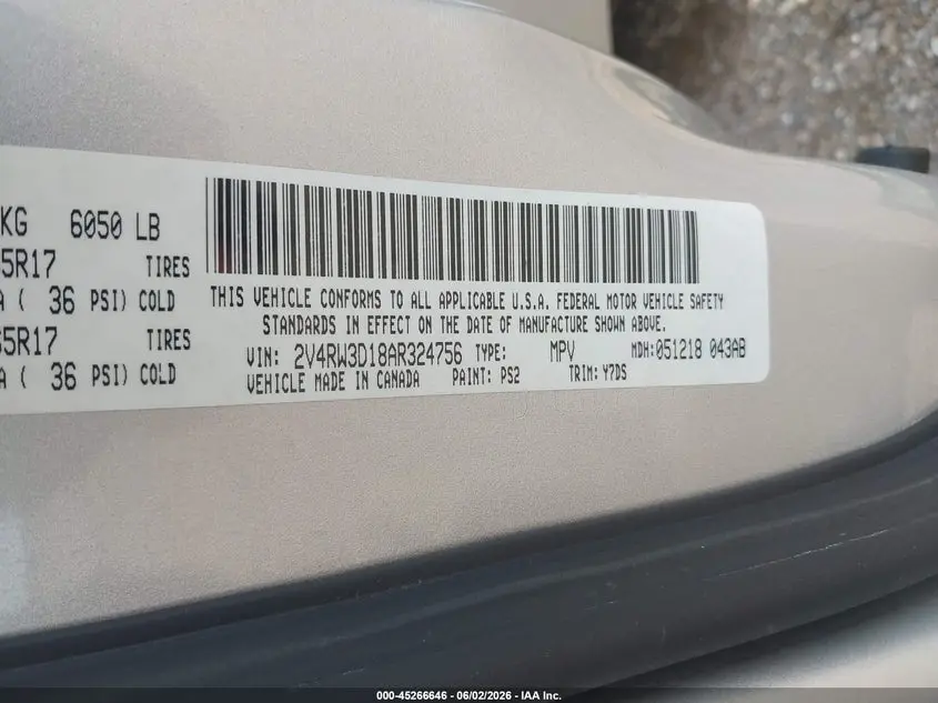 2010 VOLKSWAGEN ROUTAN SE