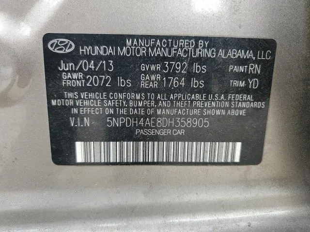 2013 HYUNDAI ELANTRA GLS
