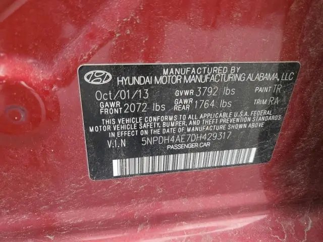 2013 HYUNDAI ELANTRA GLS  