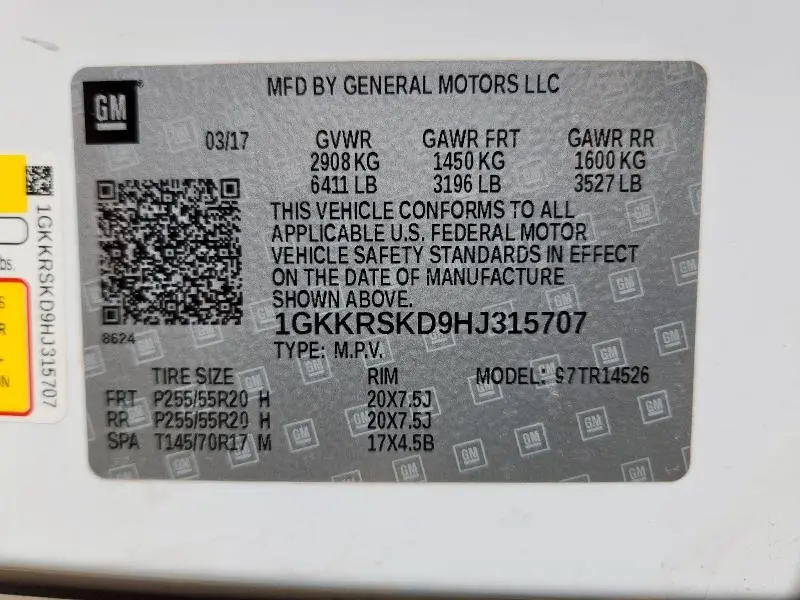 2017 GMC ACADIA LIMITED SLT-2  