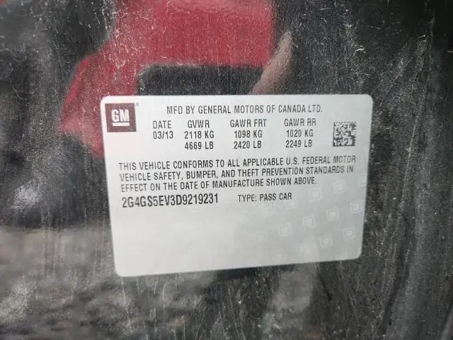 2013 BUICK REGAL PREMIUM  