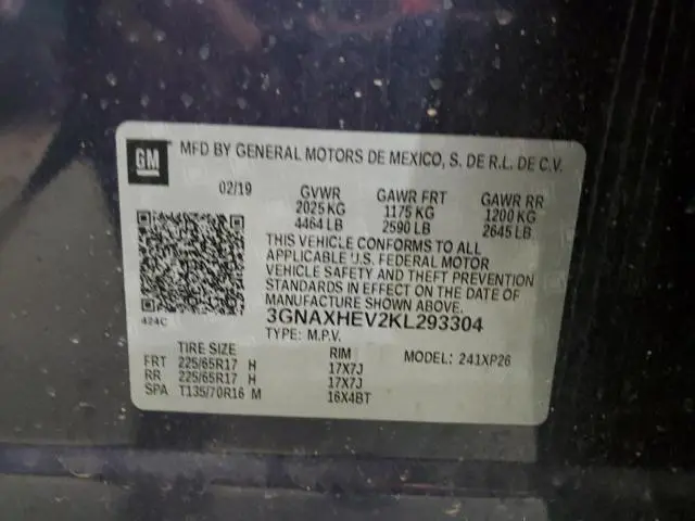 2019 CHEVROLET EQUINOX LS  