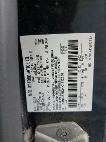 2019 FORD TRANSIT CONNECT XL  