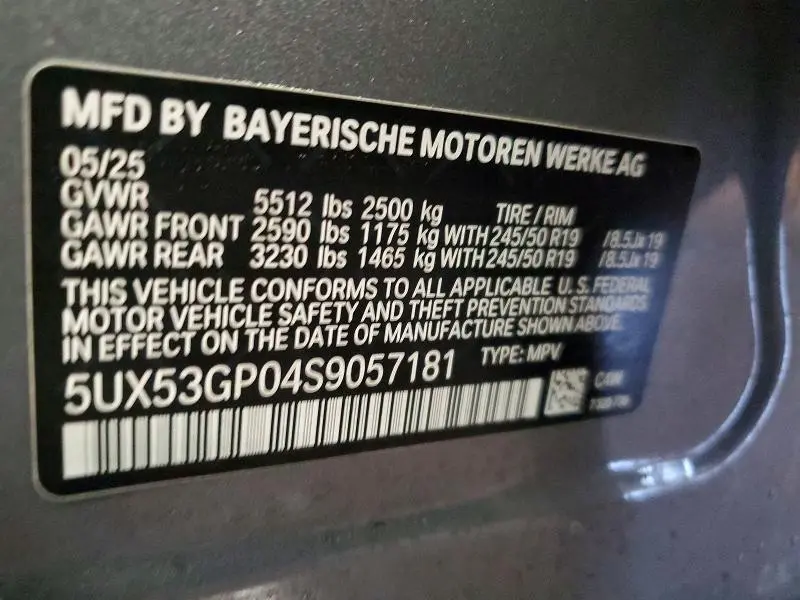 2025 BMW X3 30 XDRIVE  