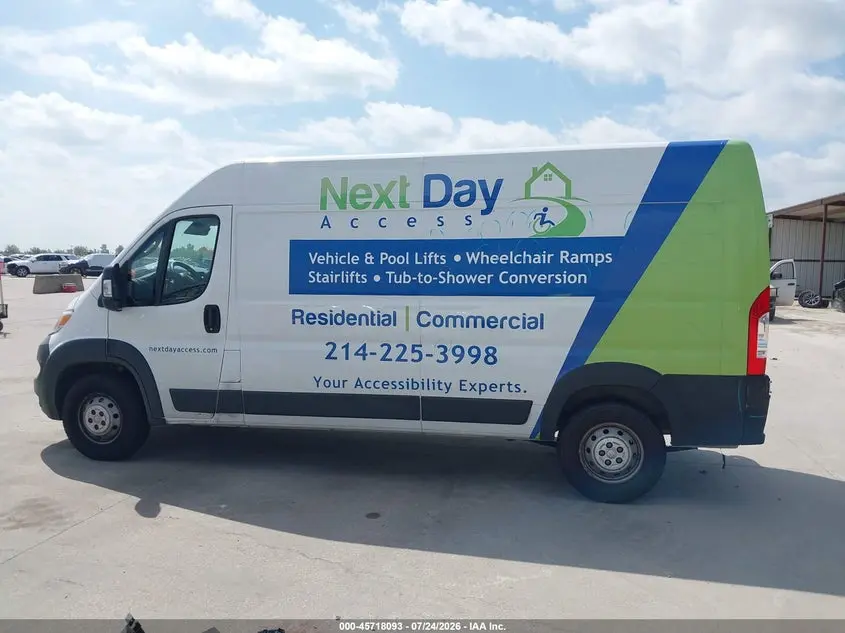 2023 RAM PROMASTER 2500 HIGH ROOF 159 WB