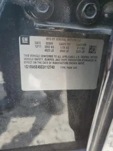 2012 CHEVROLET VOLT   