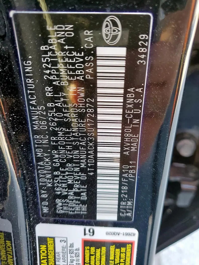 2025 TOYOTA CAMRY XSE  