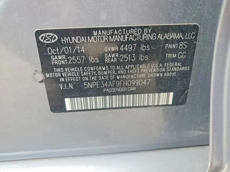 2015 HYUNDAI SONATA SPORT  