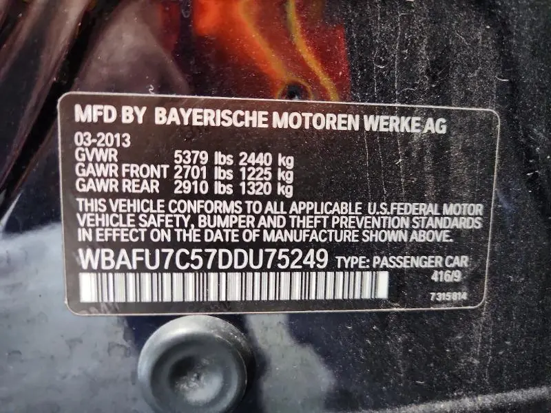 2013 BMW 535 XI  