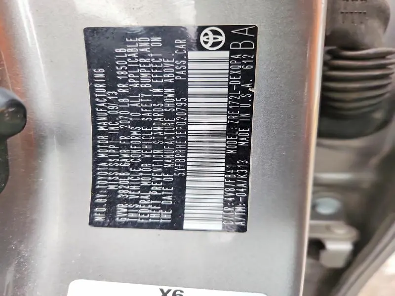 2014 TOYOTA COROLLA ECO  