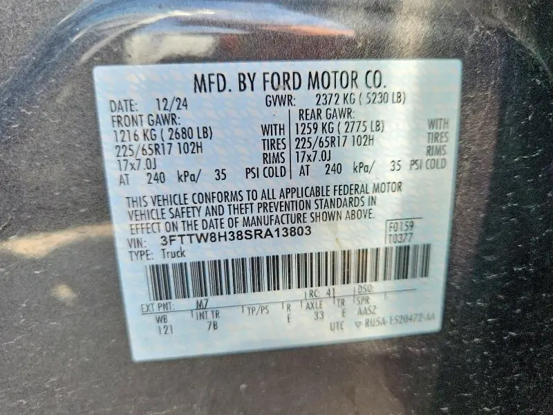 2025 FORD MAVERICK   