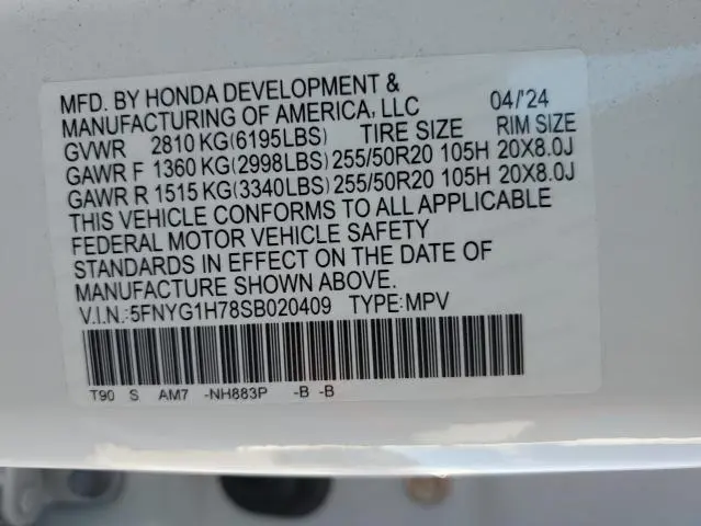 2025 HONDA PILOT TOURING  