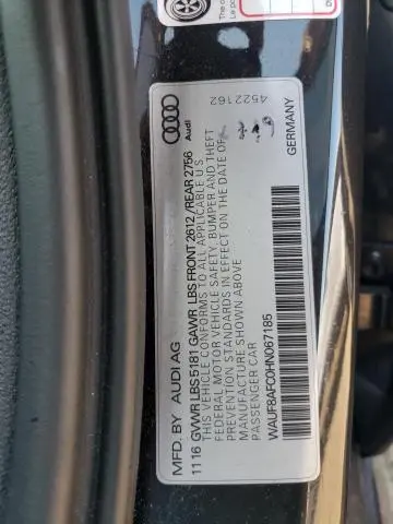 2017 AUDI A6 PREMIUM