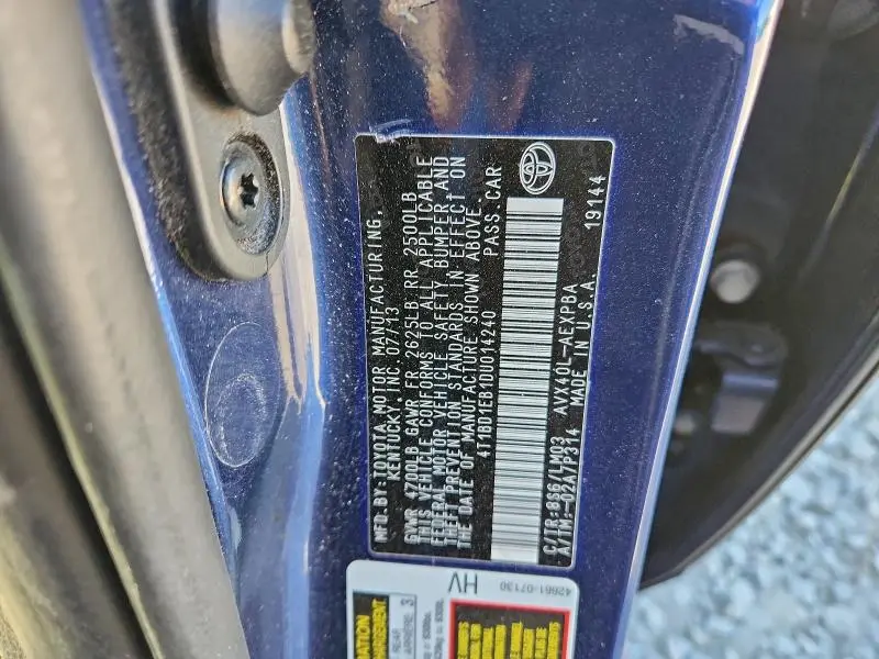 2013 TOYOTA AVALON HYBRID  