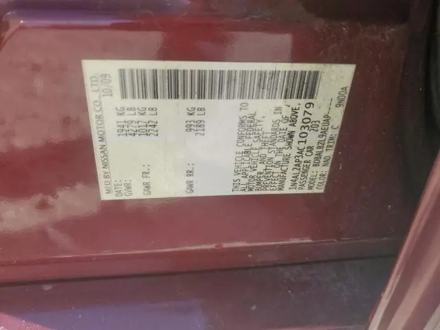 2010 NISSAN ALTIMA BASE  