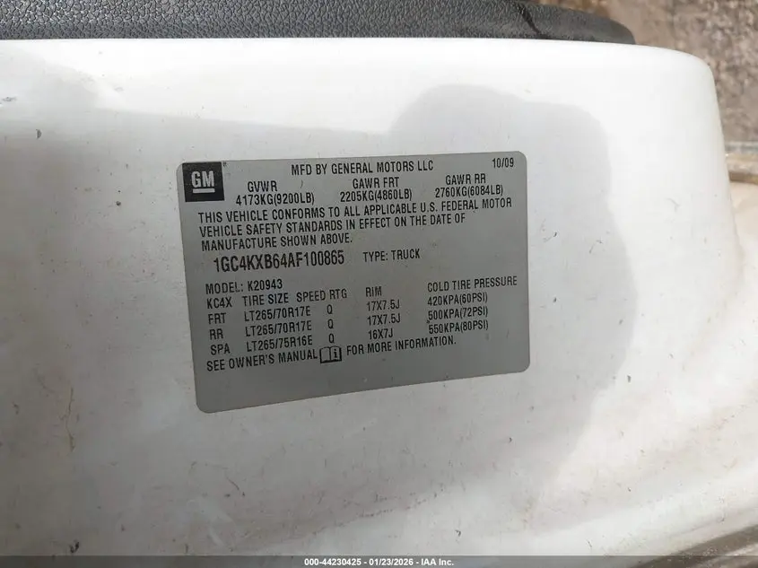 2010 CHEVROLET SILVERADO 2500HD LT