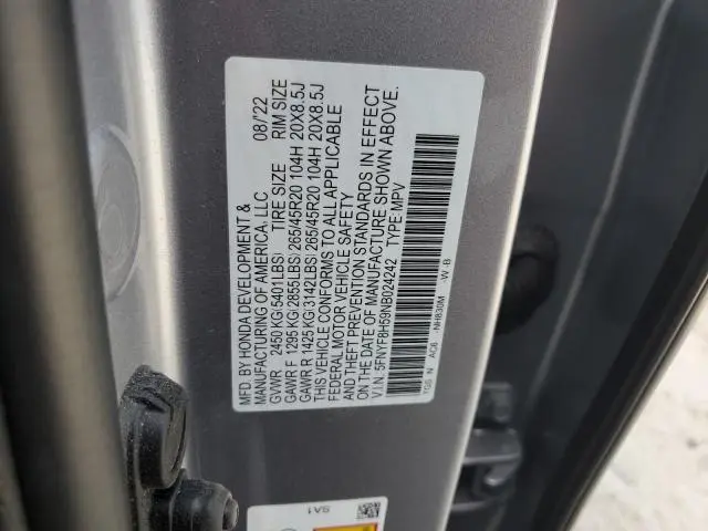 2022 HONDA PASSPORT EXL  