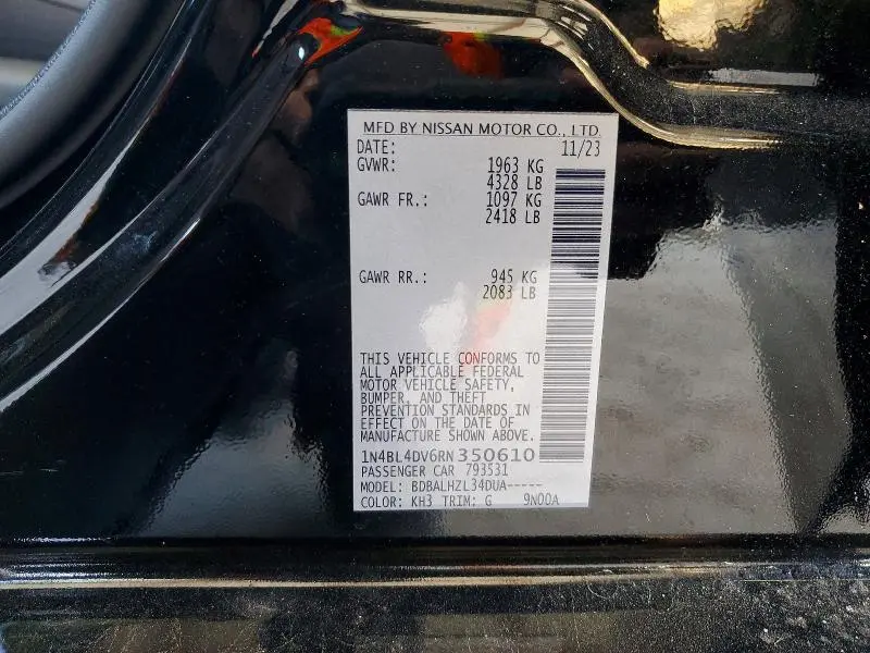 2024 NISSAN ALTIMA 2.5 SV  