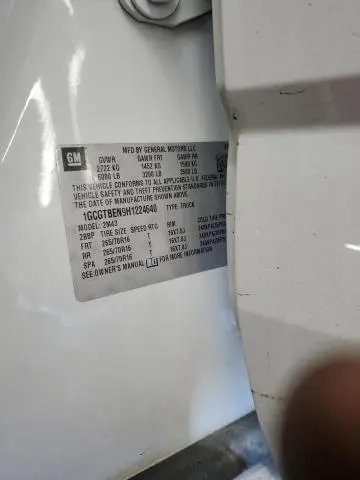 2017 CHEVROLET COLORADO   