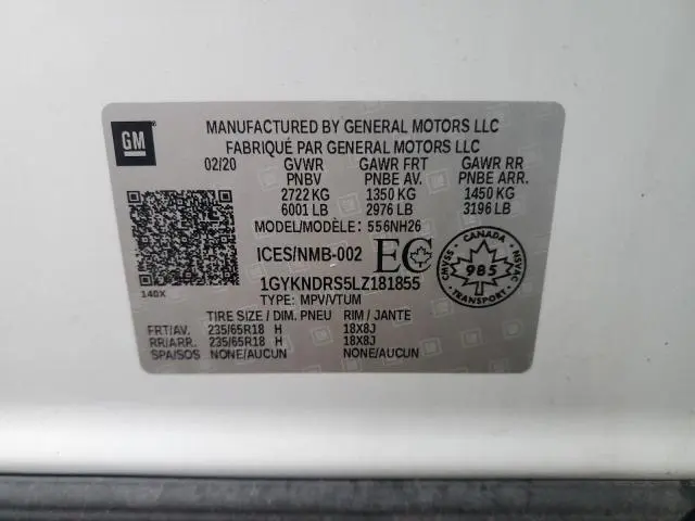 2020 CADILLAC XT5 PREMIUM LUXURY  